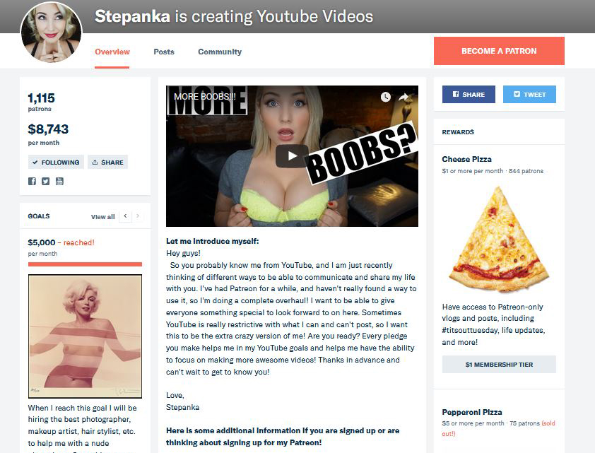 Stepanka's Patreon Page